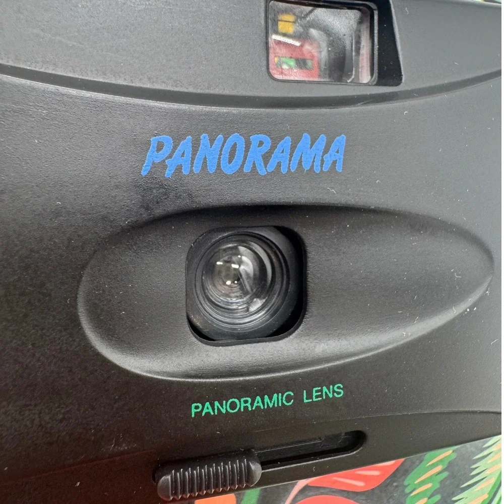 Vintage Panorama 35mm Film Camera Black Point and Shoot Panoramic Lens